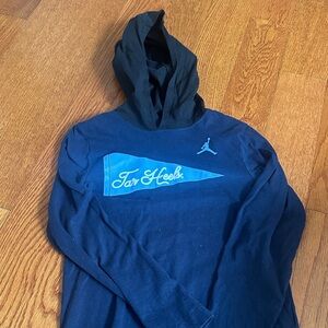 Tar Heels Nike Kids Navy Long Sleeve Tee